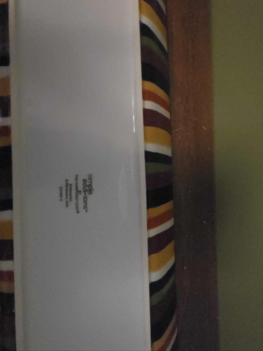 Pampered Chef Simple Additions Rectangular Server/Platter, Striped Pattern - Picture 8 of 10